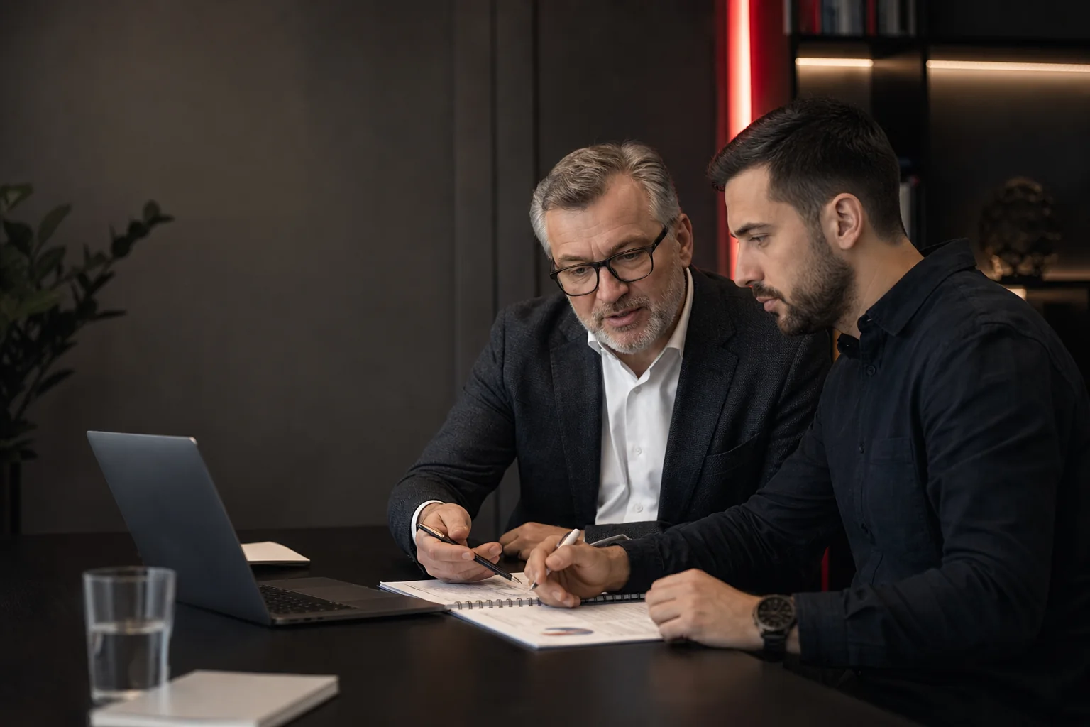 Consultant Smart Business care lucrează cu echipa de management