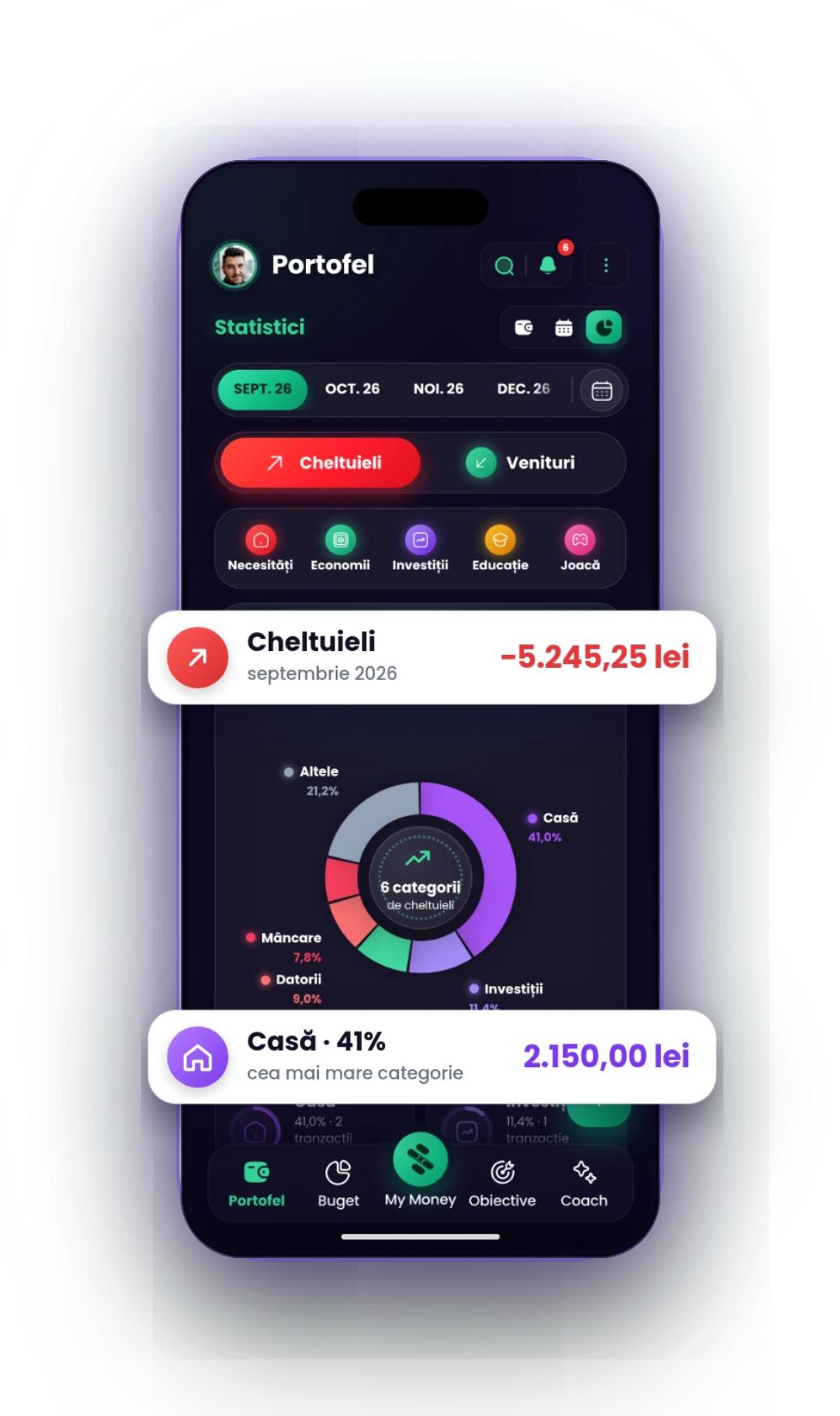 SmartWallet: Analiză, vizual original din APK-ul de test